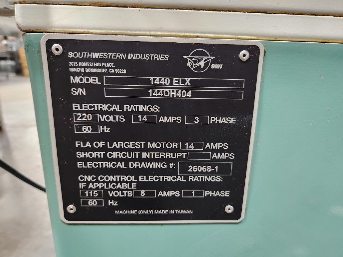 Used SWI / ProtoTRAK TRL 1440EX CNC Turning Center